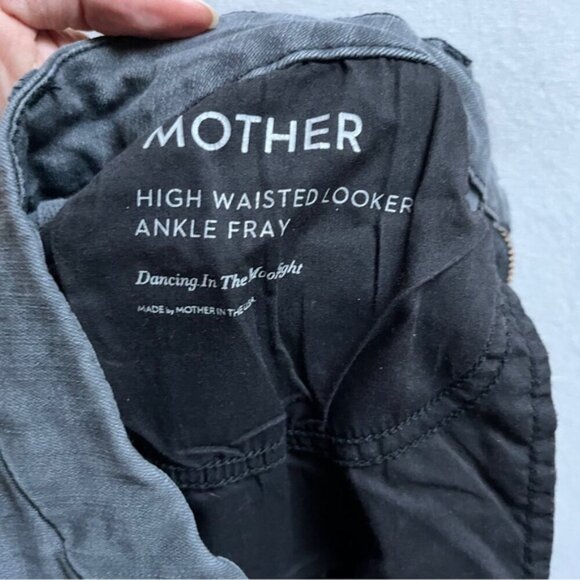 Mother high waisted looker ankle fray Dancing in the Moonlight denim Sz 28 - Picture 8 of 13